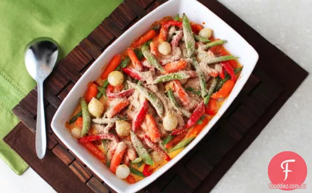 Primavera legumes gratinado
