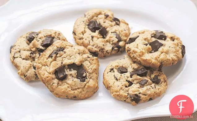 Manteiga De Amendoim, Aveia E Biscoitos De Chocolate