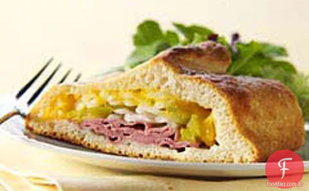 Pão de sanduíche de Carne Assada quente e saudável