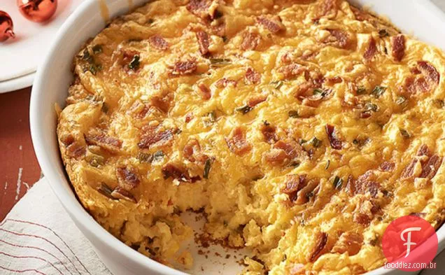 Pudim De Milho Bacon-Cheddar