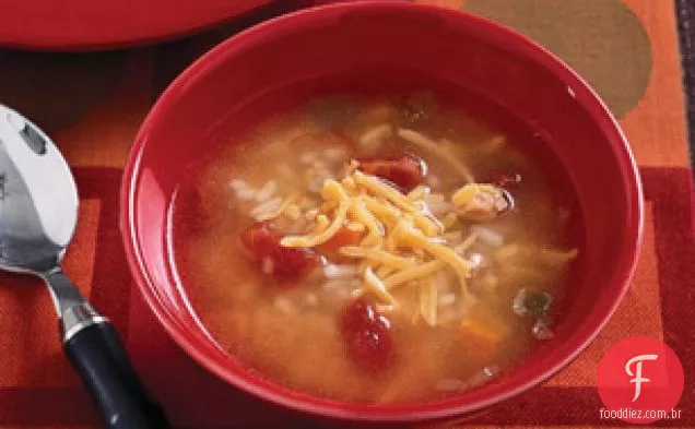 Southwest Chicken & Rice Soup
