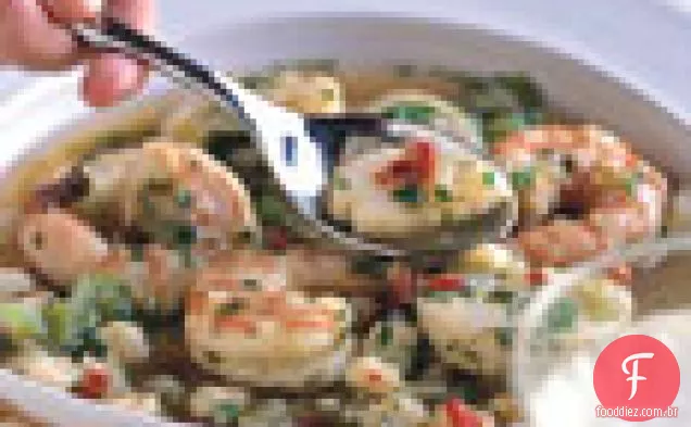 Camarão e Vieira Posole