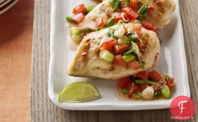Frango grelhado com Salsa