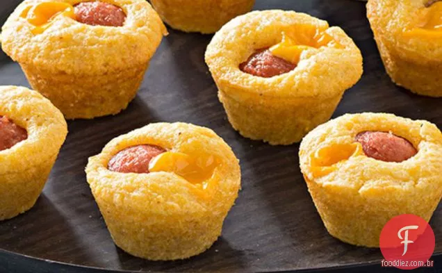 Mini Muffins Do Cão Do Milho