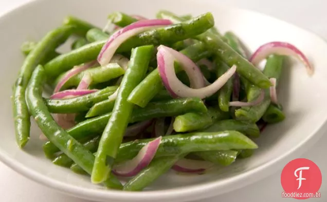 Salada De Feijão Verde Com Molho De Salsa