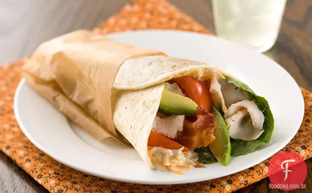 Turquia Cobb Alface Wraps