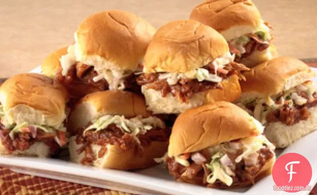 Hawaiian BBQ Pork Sliders