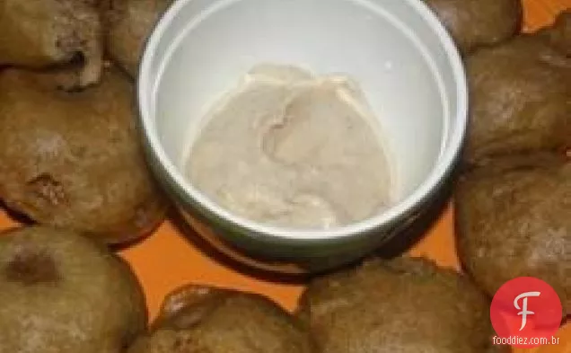 Cogumelos Portobello batidos com cerveja Jim