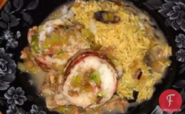 Bacalhau Recheado Embrulhado Em Bacon