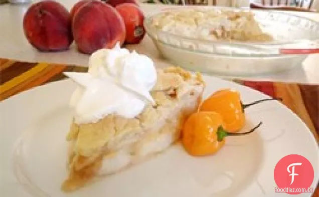 Torta de pêssego quente de Greg