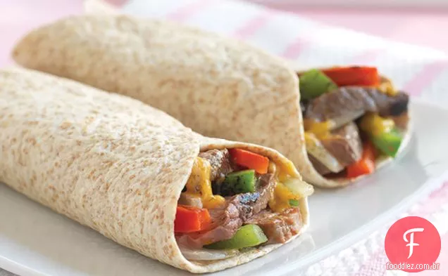 Churrasco grelhado bife Wraps