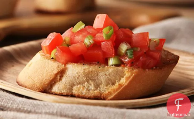 Bruschetta Com Baixo Teor De Gordura
