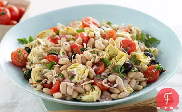 Salada De Feijão Mediterrâneo