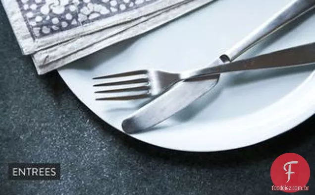 Peixe de inspiração Sardenha com cuscuz israelense