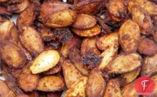 Sementes De Abóbora Assadas Com Especiarias Cajun