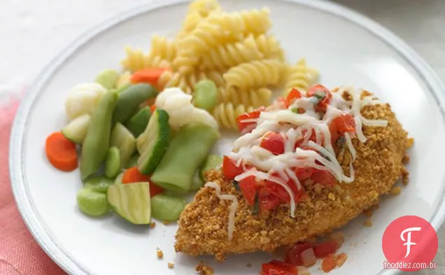 Frango Parmigiana com molho de tomate fresco