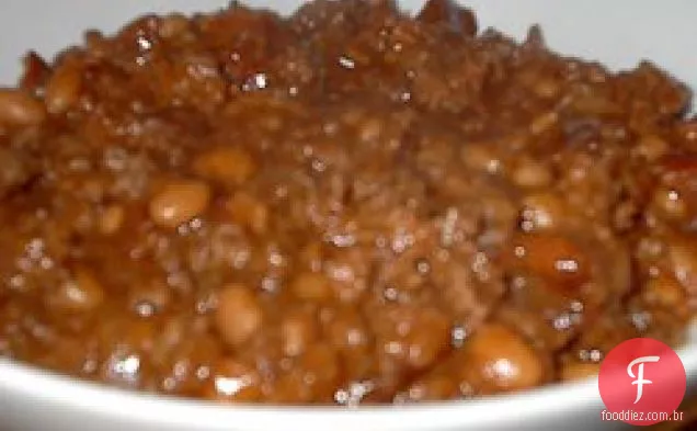 Caçarola De Feijão fogão lento aka pimentão doce