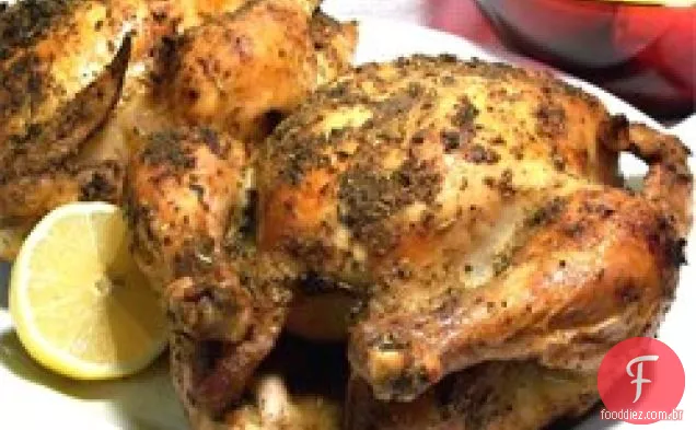Frango Assado Com Erva-Limão