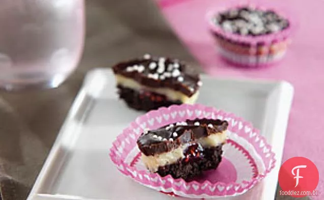 Oreo Chocolate-copos de trufas de framboesa