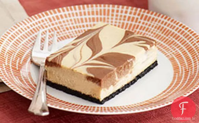 Cappuccino Chocolate-Barras De Cheesecake Redemoinho