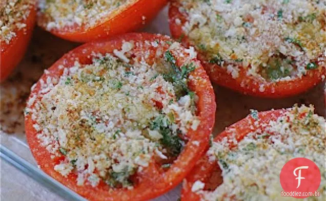 Tomates Assados Com Parmesão E Ervas