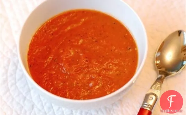 Sopa Picante Assada Fogo Do Tomate