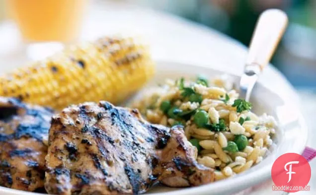 Coxas de frango com tomilho e limão