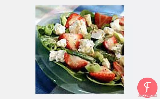 Salada de espinafre e morango