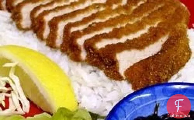 Tonkatsu-costeleta de porco ao estilo Asiático