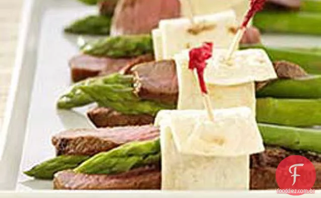 Steak & Aspargos Wraps