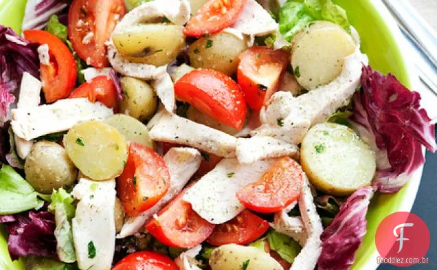 Batatas Novas, Frango E Tomate