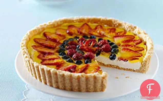 Torta De Cheesecake De Três Bagas