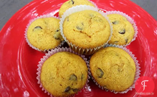 Chocolate Chip-Muffins De Abóbora