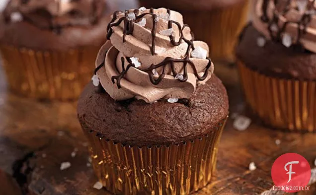Chocolate Salgado Caramelo Cupcakes