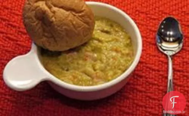 Rick's Yummy Split Pea Soup com presunto