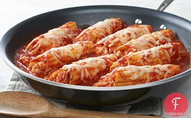 30 Minutos Frango Manicotti Frigideira