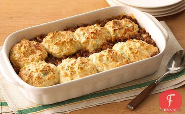 Tomate Com Cobertura De Biscoito-Carne Assada