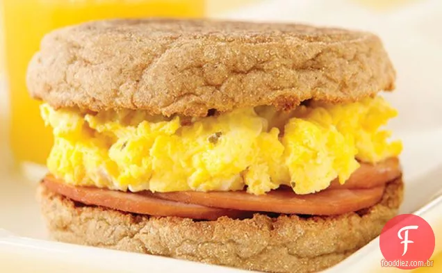 Sanduíche Canadense De Bacon E Ovo