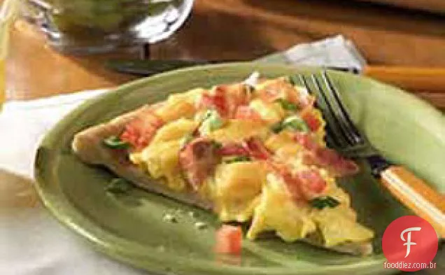 Cheesy Scramblin ' Pizza