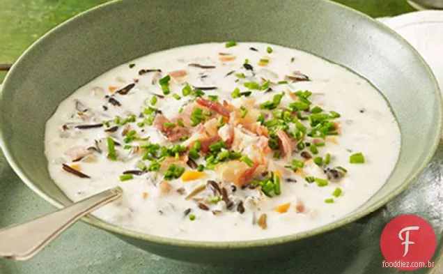 Sopa De Arroz Selvagem Cremosa
