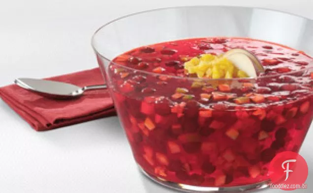 Salada festiva de Cranberry-abacaxi JELL - O