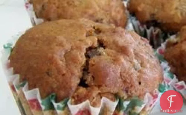 Muffins De Nozes De Frutas Sem Açúcar