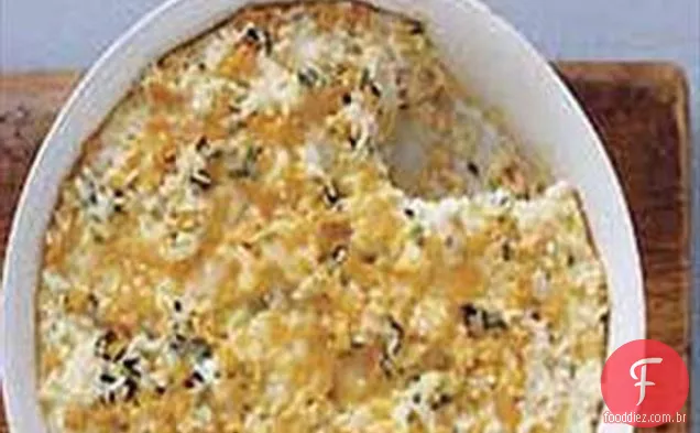 Caçarola De Arroz E Milho Com Queijo