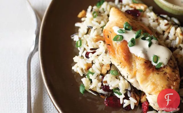 Frango Cremoso E Cranberry-Arroz Selvagem Pecan