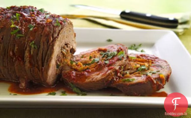 Bife De Flanco Recheado Mexicano