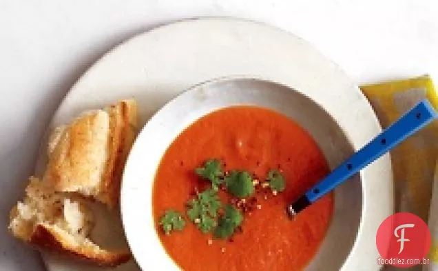 Sopa De Tomate Temperada