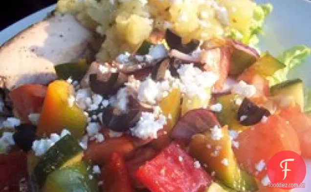 Salada grega fácil de Sylvia
