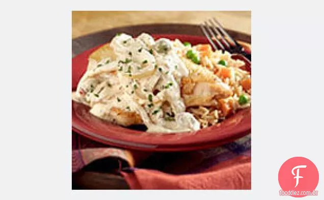 Frango com molho de Creme Chipotle