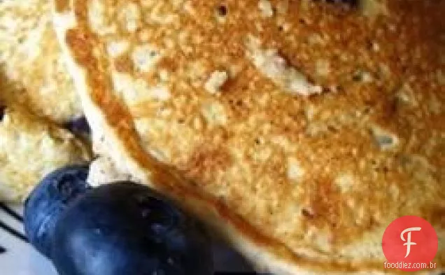 Panquecas de mirtilo de aveia da mãe