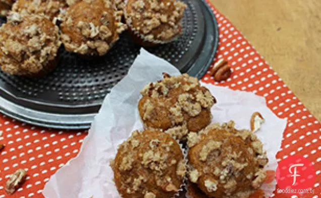 Mini Abóbora Streusel Muffins